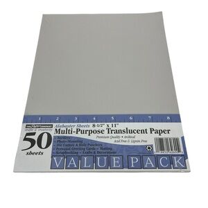 The Paper Company Translucent Vellum Paper (Close to 100 sheets)
